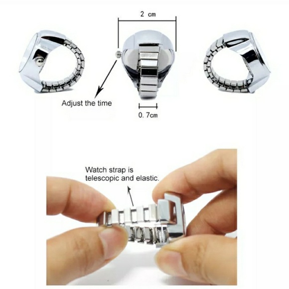 NEW! RING WATCH BLACK - Picture 3 of 4